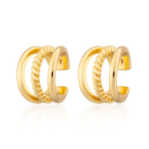 Pozlacené Ear Cuff Linka