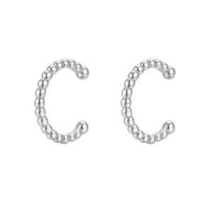 Stříbrné Ear Cuff Kuličkové