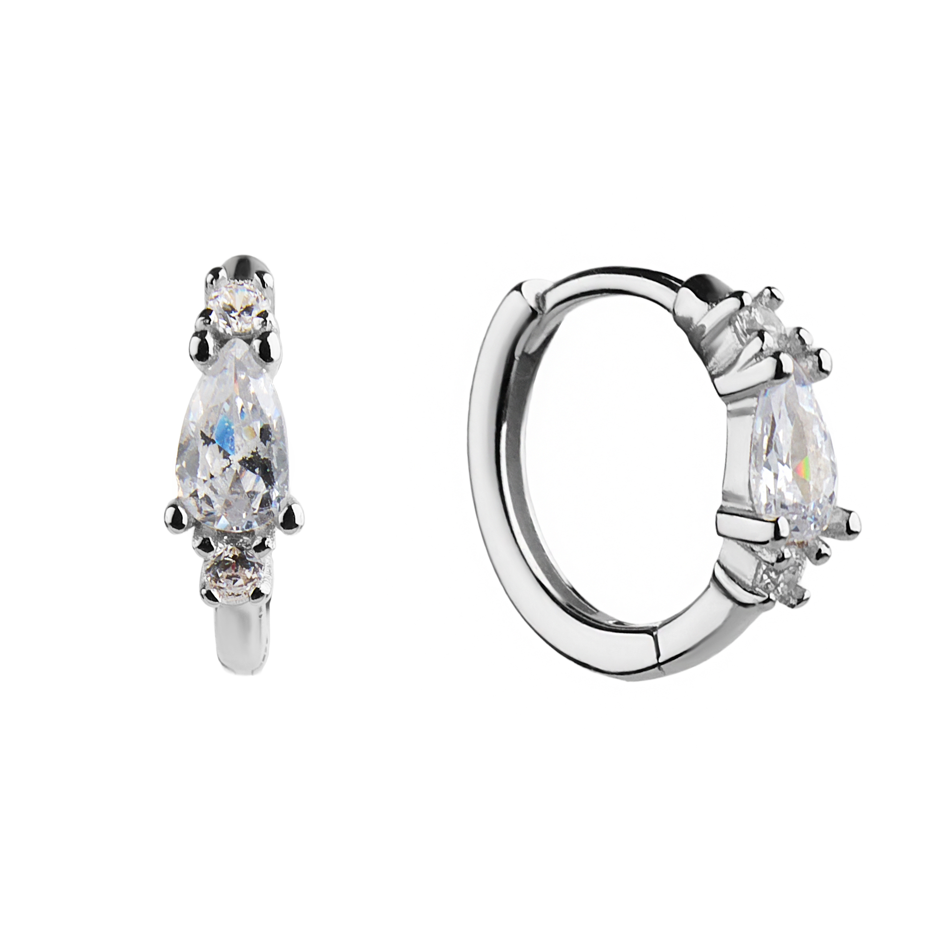 Stříbrné náušnice s Zirkonem