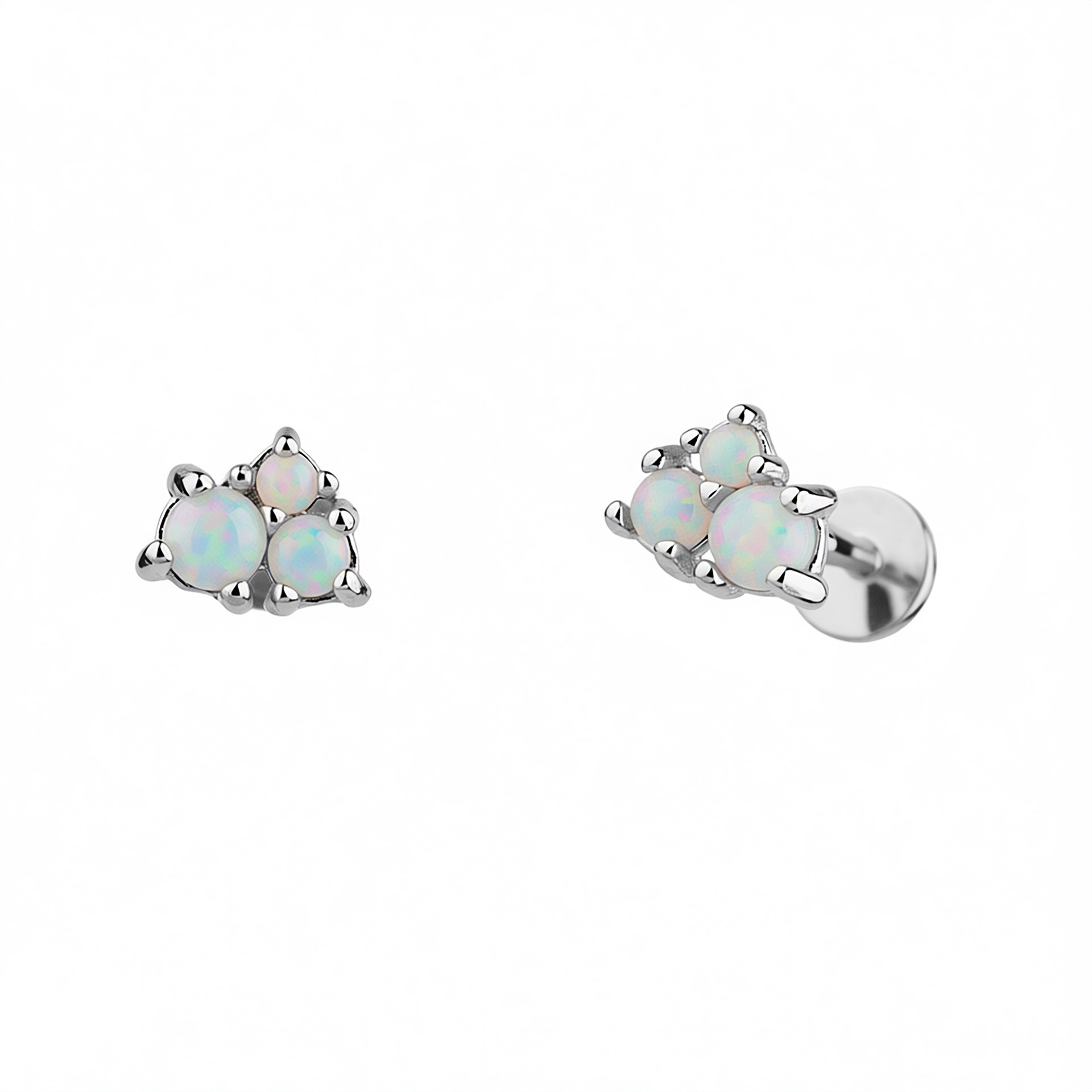 Stříbrné náušnice s Opálem