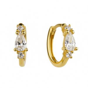 Pozlacené náušnice se Zirkonem