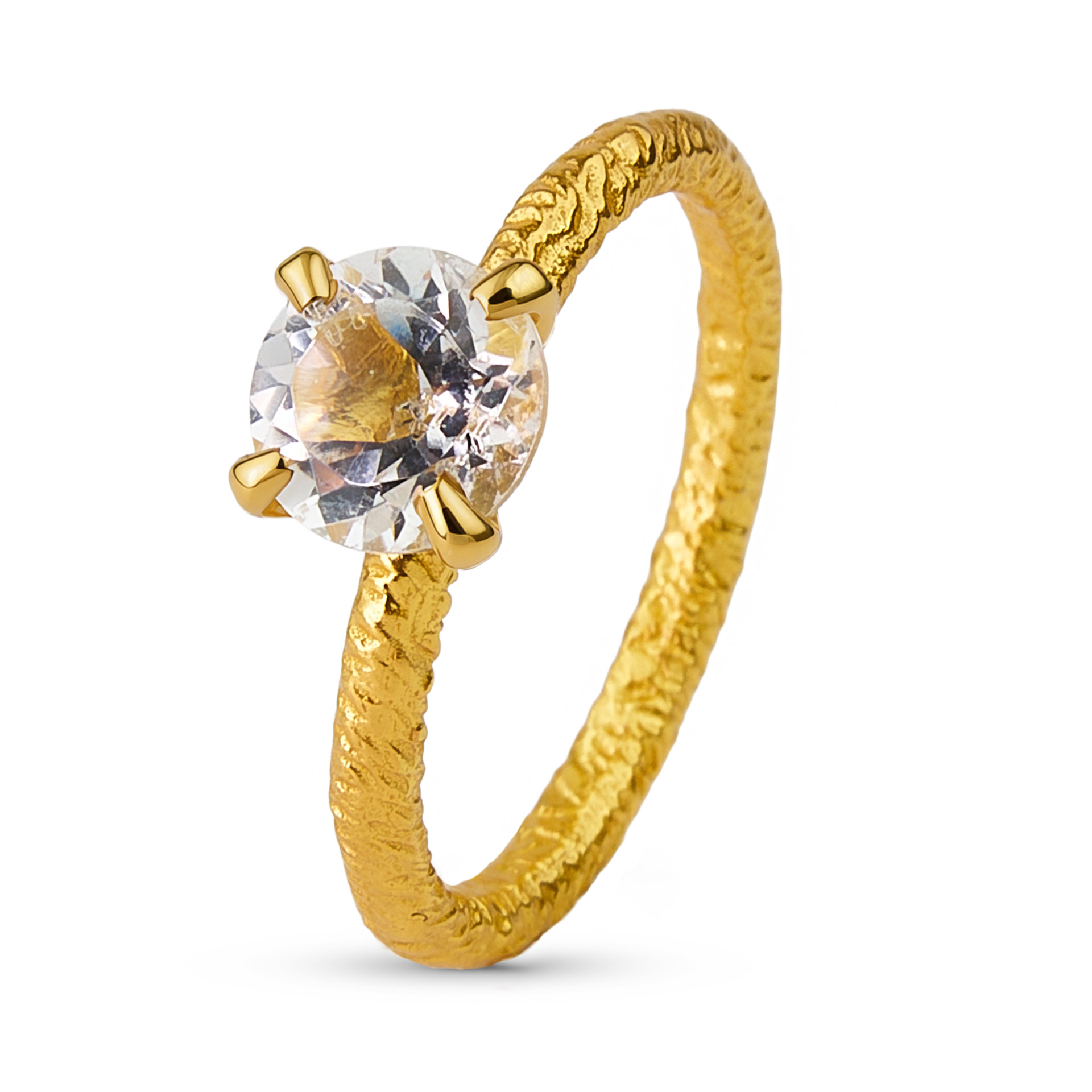 Pozlacený prsten Something Special s Topazem