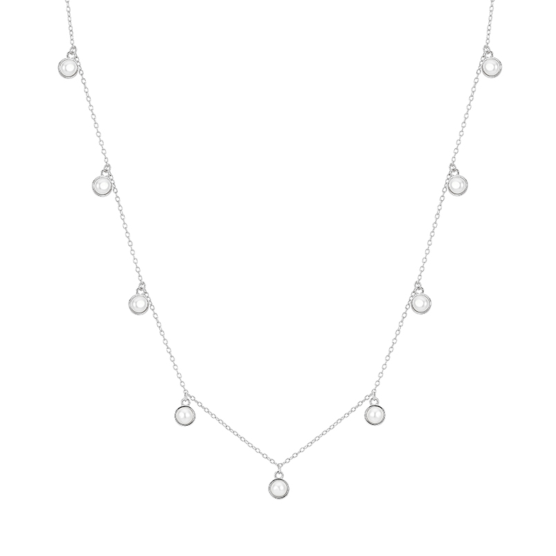 Stříbrný náhrdelník s Perlami