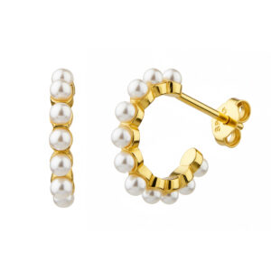 Pozlacené náušnice s Perličkami