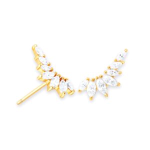 Pozlacené náušnice se Zirkonem