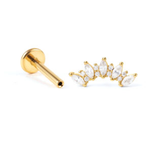 Pozlacené náušnice se Zirkonem