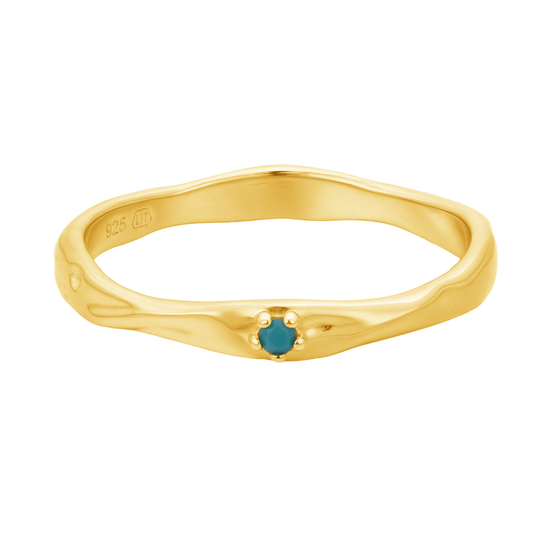 Pozlacený prsten s Tyrkysem
