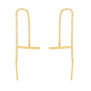 Pozlacené náušnice řetízkové