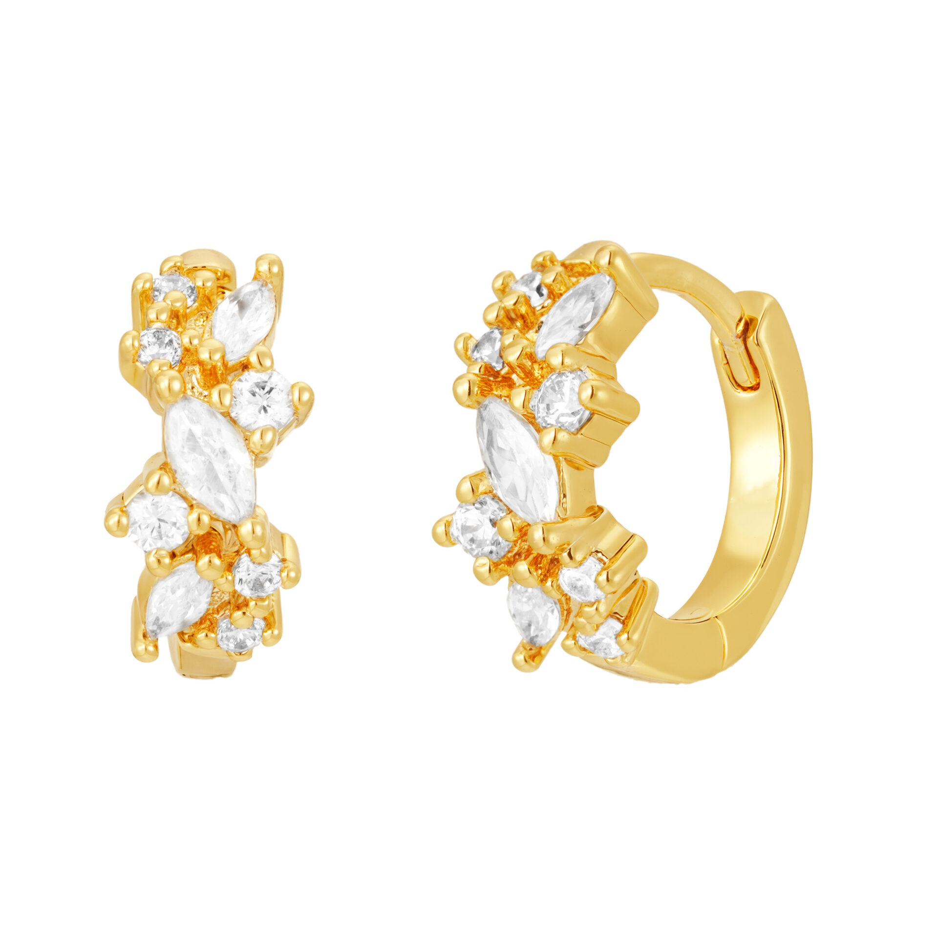 Pozlacené náušnice se Zirkonem