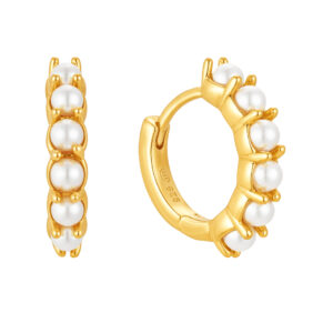 Pozlacené náušnice s Perlami