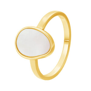 Pozlacený prsten s Perletí