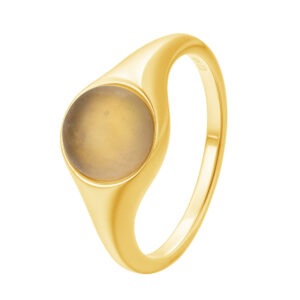 Pozlacený prsten s Měsíčním kamenem