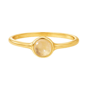 Pozlacený prsten s Měsíčním kamenem