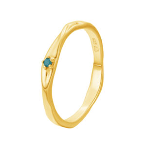 Pozlacený prsten s Tyrkysem