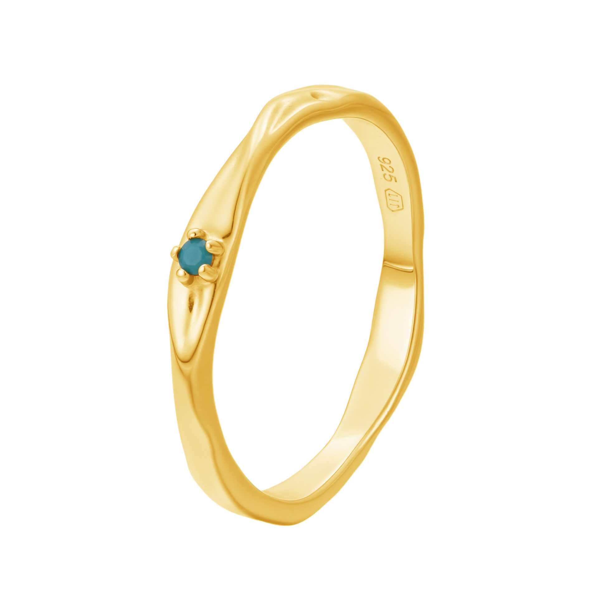 Pozlacený prsten s Tyrkysem