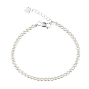 Stříbrný náramek s Perlami 3mm