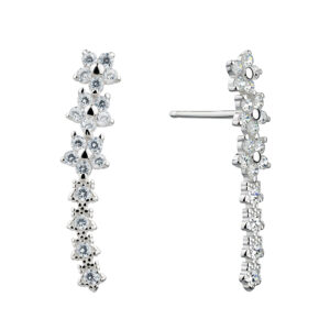 Stříbrné náušnice Pecky dlouhé