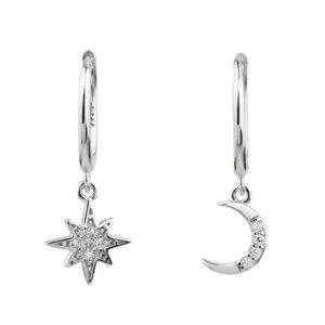 Stříbrné náušnice Little