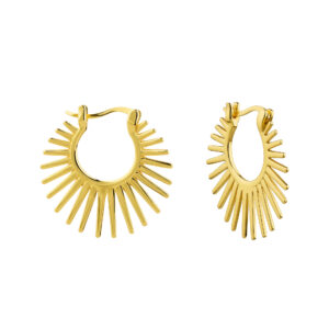 Pozlacené náušnice Slunce