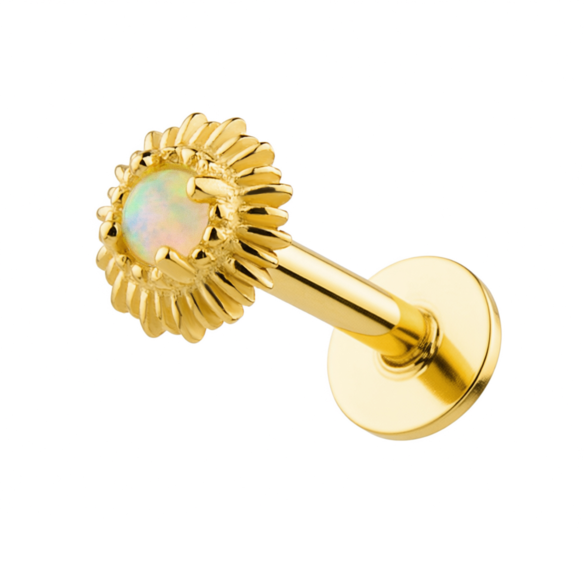 Pozlacené náušnice s Opálem