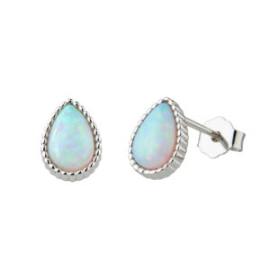 Stříbrné náušnice s Opálem