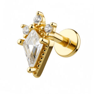 Pozlacené náušnice se Zirkonem