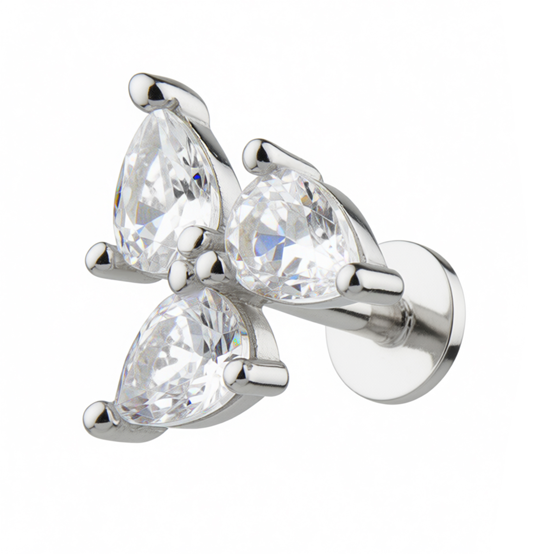 Stříbrné náušnice se Zirkonem