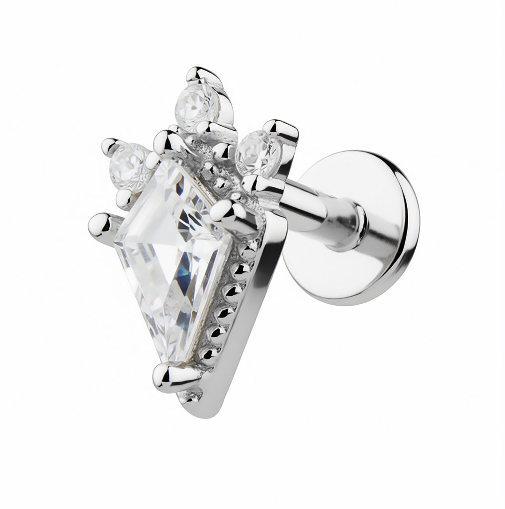 Stříbrné náušnice se Zirkonem