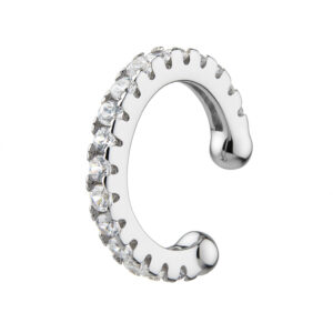 Stříbrné Ear Cuff se Zirkony