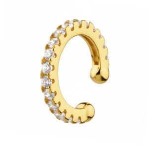 Pozlacené Ear Cuff se Zirkony
