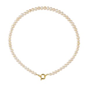 Perlový náhrdelník pozlacený