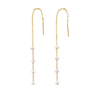 Pozlacené náušnice s Perlami