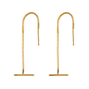 Pozlacené náušnice řetízkové