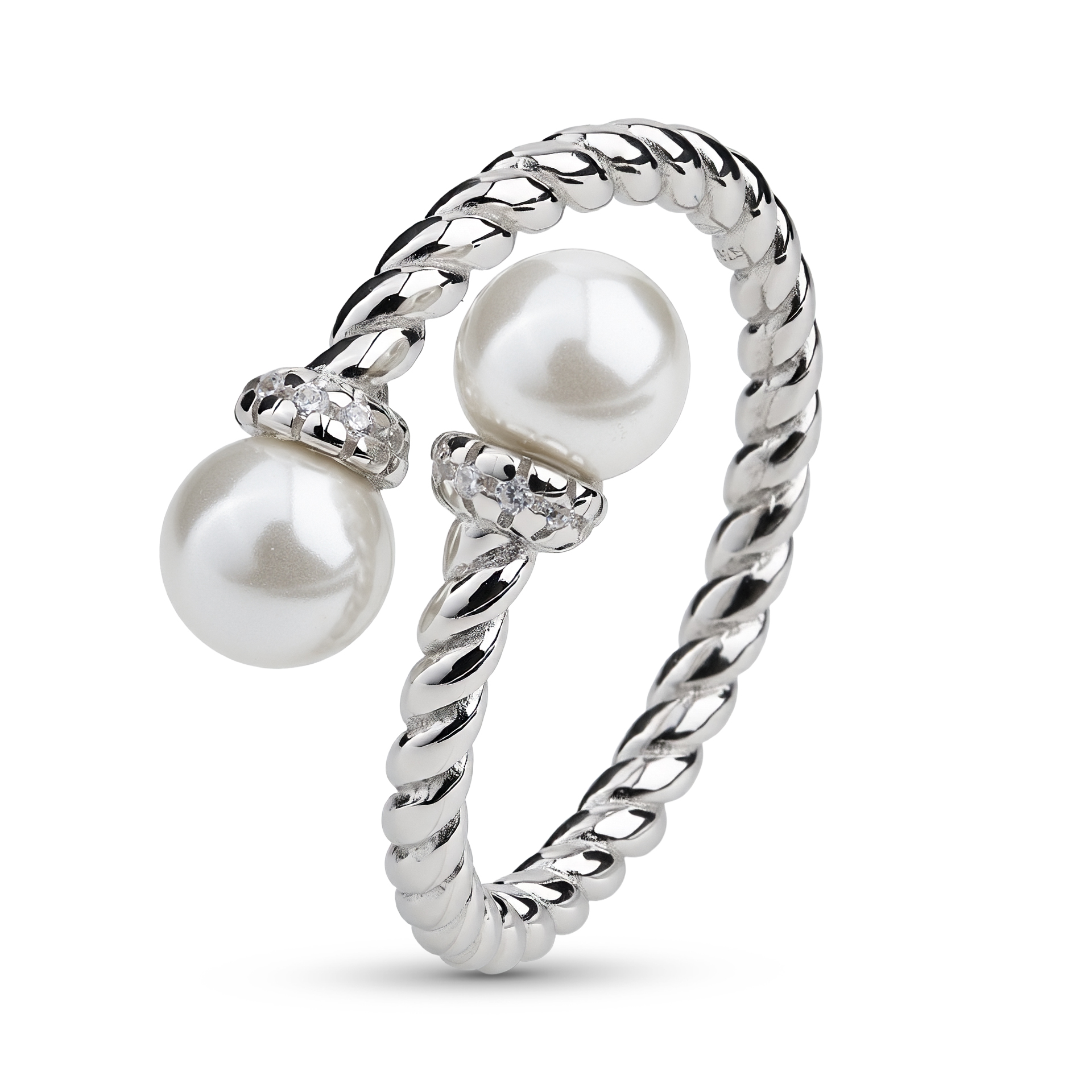 Stříbrný prsten s Perlou