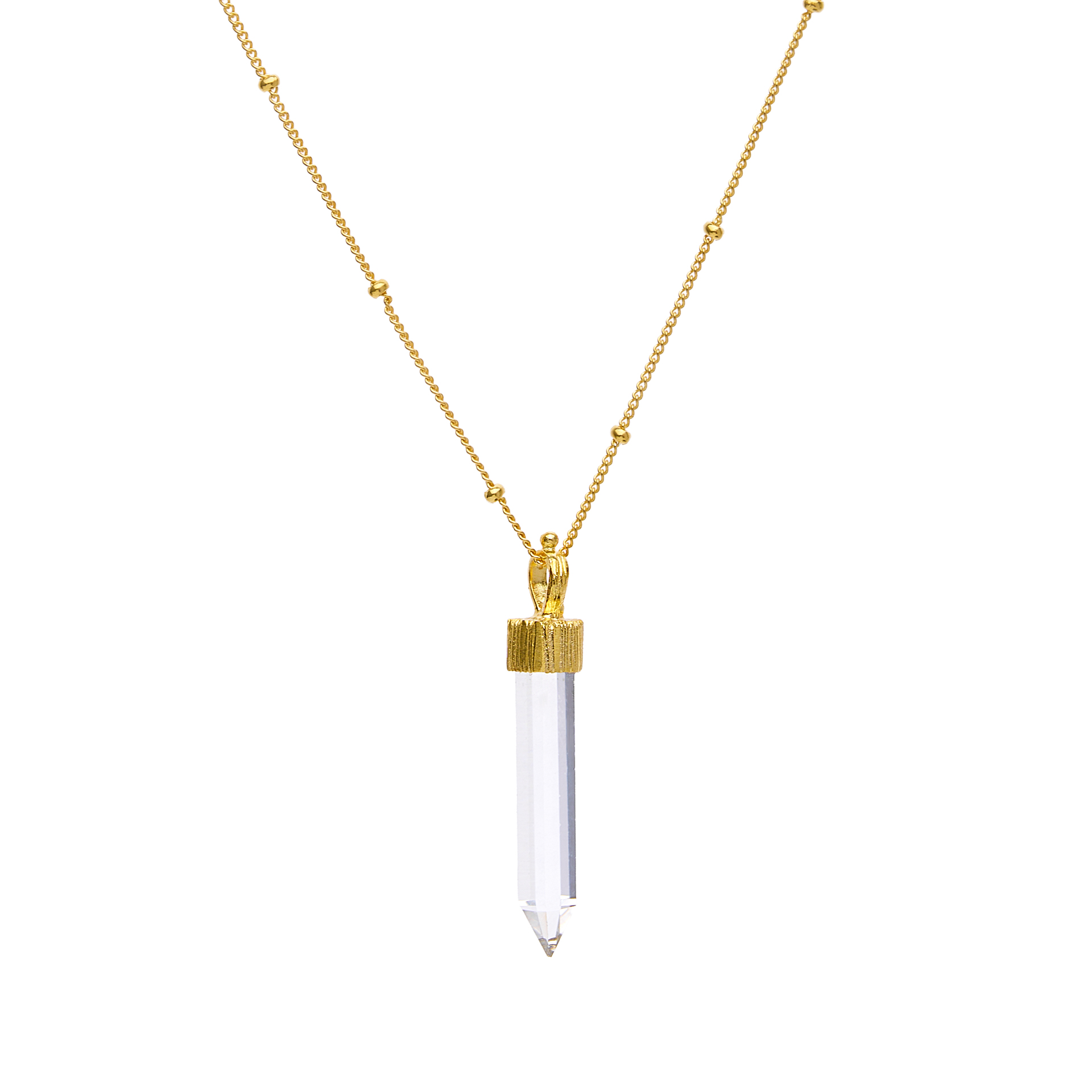 Pozlacený náhrdelník s Křišťálem