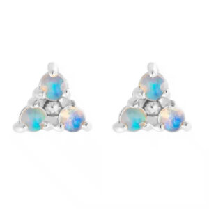 Stříbrné náušnice s Opálem