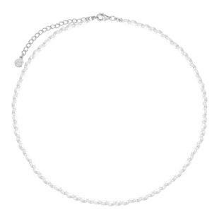 Perlový náhrdelník stříbrný