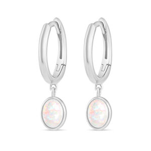 Stříbrné náušnice s Opálem