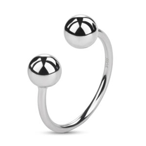 Stříbrný prsten Peace