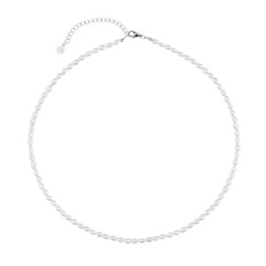 Perlový náhrdelník stříbrný