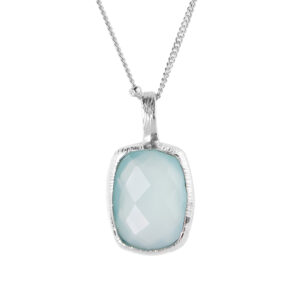 Stříbrný náhrdelník Aura Chalcedon