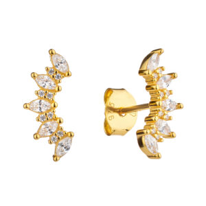 Pozlacené náušnice se Zirkonem