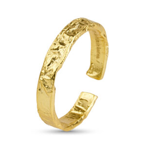 Pozlacený prsten Tepaný malý
