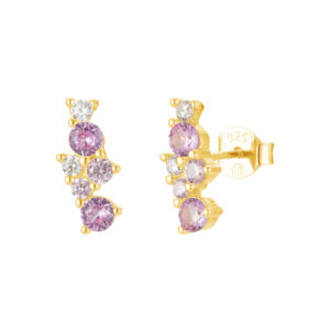 Pozlacené náušnice se Zirkonem