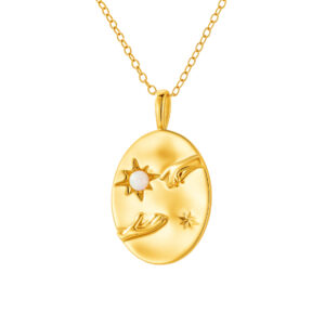 Pozlacený náhrdelník Souznění