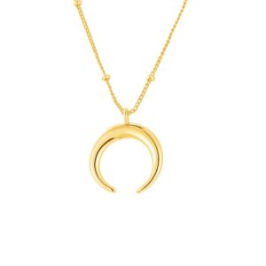 Pozlacený náhrdelník Půlměsíc